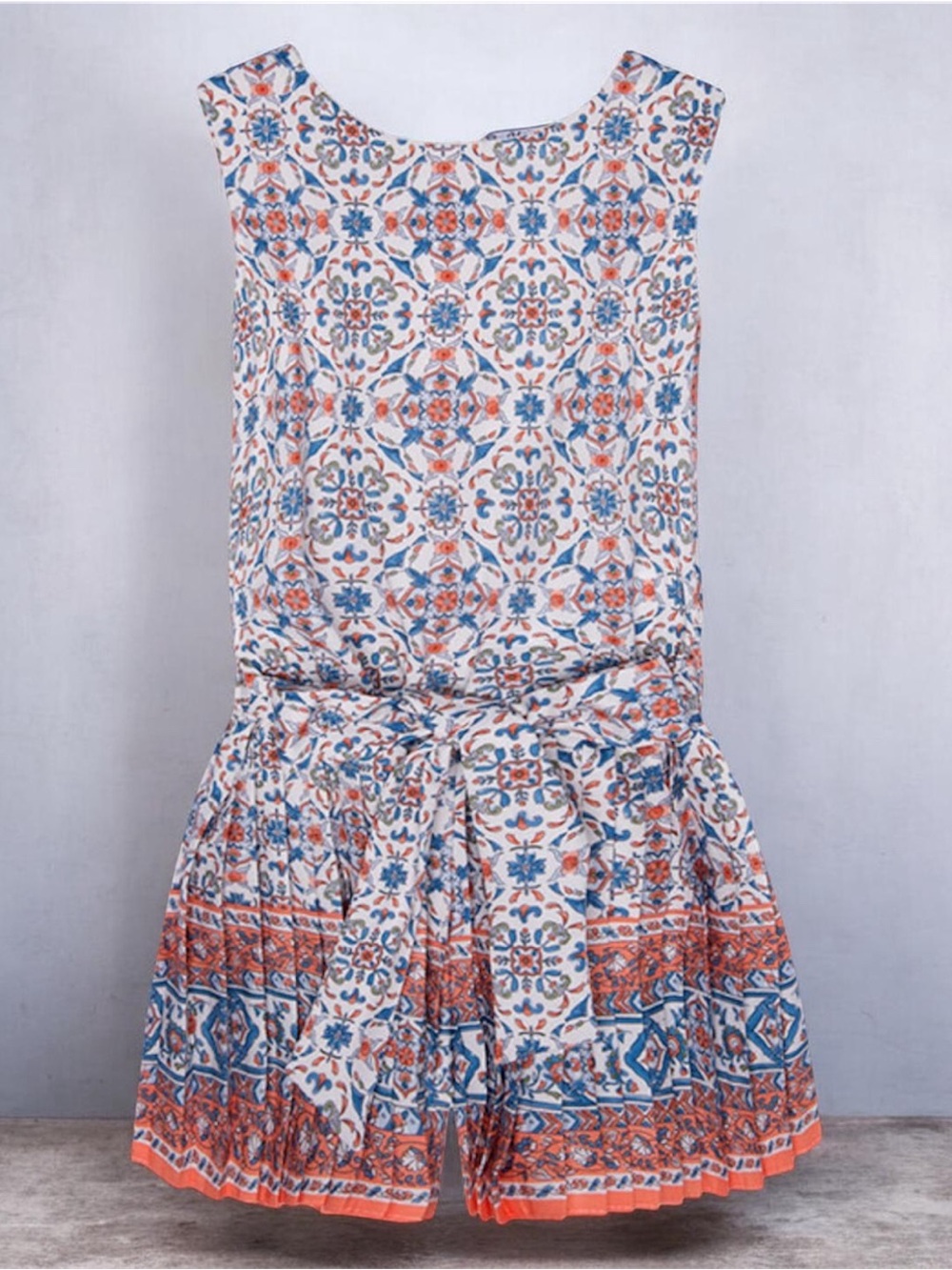 Girl’s Boutique Mayoral Pleated Romper Size 8
